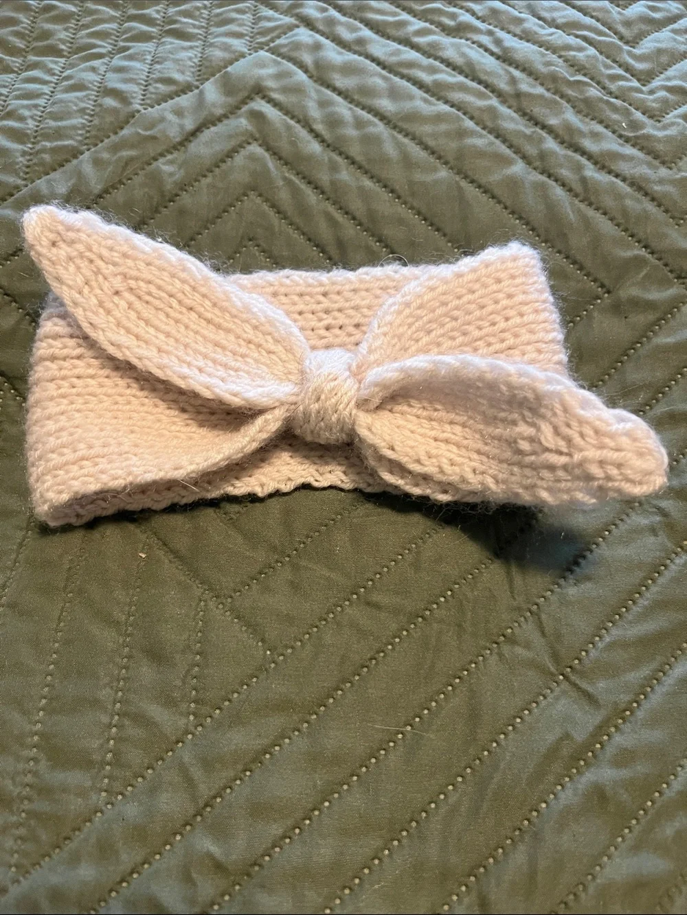 Kids Knit & Velvet Bow Headband Set - Pink, Cream, Beige, Rust